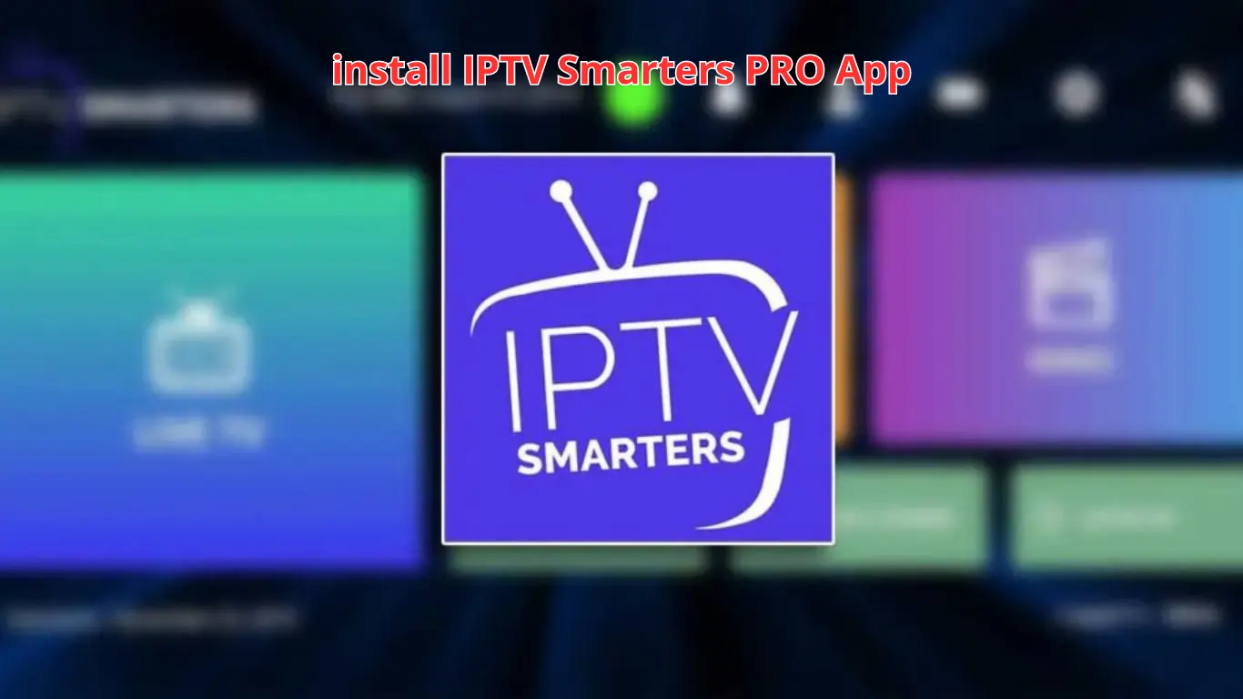 Setup guide illustration showing steps and icons related to IPTV providers and streaming services.